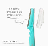 Dorco Tinkle Eyebrow Razors for Women, Dermaplane Razor 6 Razors